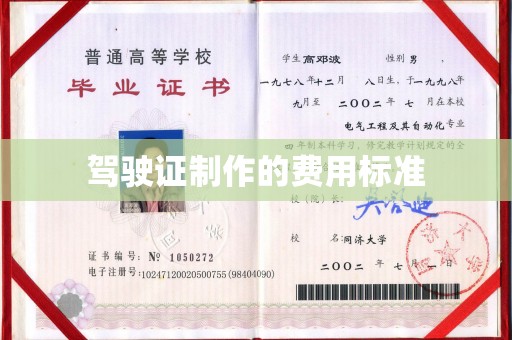 宁武驾驶证制作的费用标准
