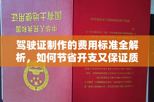 宁武驾驶证制作的费用标准全解析，如何节省开支又保证质量？