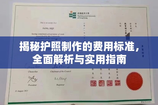 宁武揭秘护照制作的费用标准，全面解析与实用指南