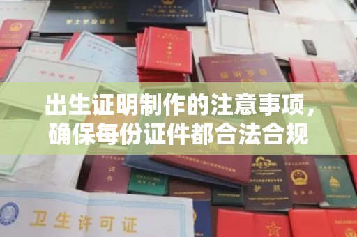 宁武出生证明制作的注意事项，确保每份证件都合法合规