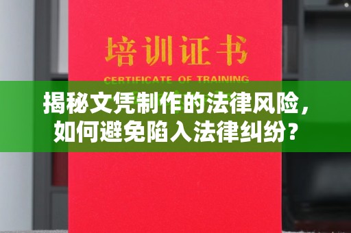 宁武揭秘文凭制作的法律风险，如何避免陷入法律纠纷？