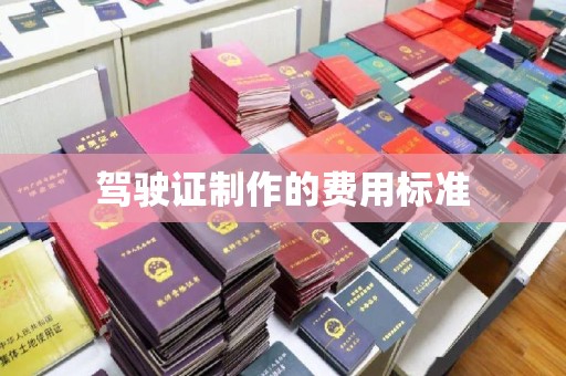 宁武驾驶证制作的费用标准